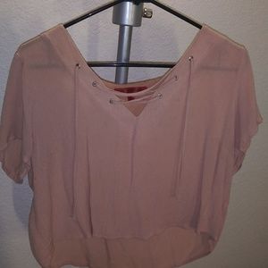 Light pink crop top
